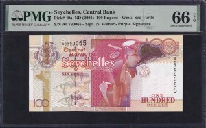 Seychelles, 100 Rupees, 2001, Gem UNC 66 EPQ