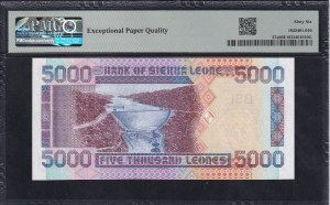 Sierra Leone, 5000 Leones, 2002, Gem UNC 66 EPQ