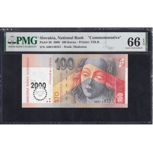 Slovakia, 100 Korun, 2000, Gem UNC 66 EPQ, ''COMMEMORATIVE''