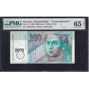 Slovakia, 200 Korun, 2000, Gem UNC 65 EPQ, ''COMMEMORATIVE''