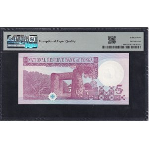 Tonga, 5 Pa'anga, 1995, Superb Gem UNC 67 EPQ