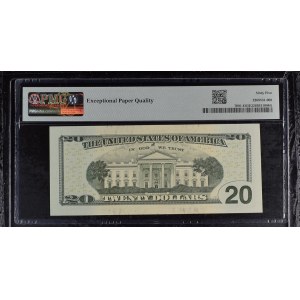 USA, 20 Dollars, 2017, Gem UNC 65 EPQ, ''ERROR''