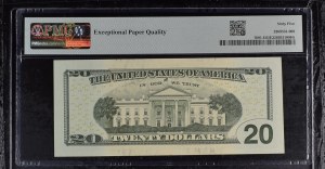 USA, 20 Dollars, 2017, Gem UNC 65 EPQ, ''ERROR''