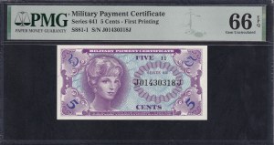 Usa, 5 Cents, 1965, Gem UNC 66 EPQ