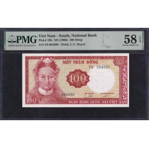 Vietnam, 100 Dong, 1966, Choice About UNC 58 EPQ