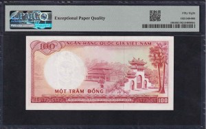 Vietnam, 100 Dong, 1966, Choice About UNC 58 EPQ