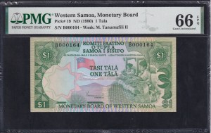 Western Samoa, 1 Tala, 1980, Gem UNC 66 EPQ