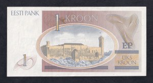 Estonia, 1 Kroon, 1992, aUNC