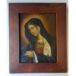 Mother of God oil / sheet metal 18th / 19th century.