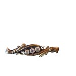 Brooch silver gilt Russia circa 1920.