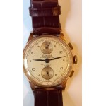 EXACTUS Chronographe Venus 170 gold 750 circa 1950.