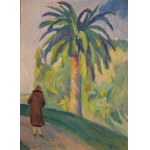 Woman with palm tree Kazimierz Puchała 1926.