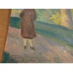 Woman with palm tree Kazimierz Puchała 1926.