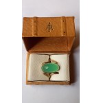 Imago Artis gold chrysoprase ring circa 1975.