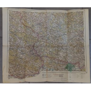 Krakow Katowice Częstochowa Gliwice map 1910.
