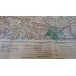 Krakow Katowice Częstochowa Gliwice map 1910.