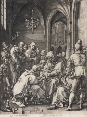 Hendrick Goltzius (1558-1617), Obrzezanie, z cyklu: Życie Najświętszej Maryi Panny, Niderlandy, ok. 1600 r.