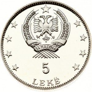 Albania 5 Leke ND (1968) League of Lezhe