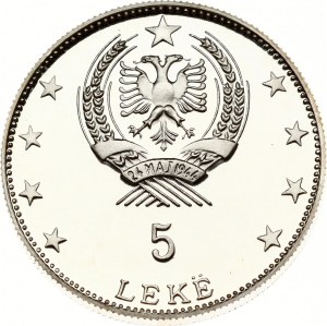 Albania 5 Leke ND (1968) League of Lezhe