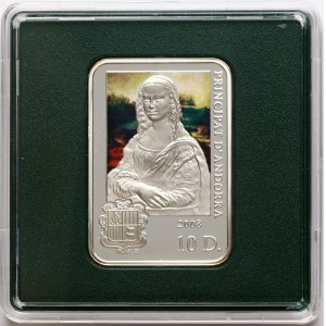 Andorra 10 Diners 2008 MW Leonardo da Vinci
