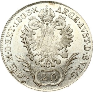 Austria 20 Kreuzer 1803B