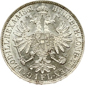 Austria 1 Florin 1861 A