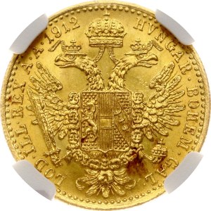 Austria Ducat 1912 NGC MS 63