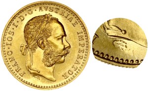 Austria Ducat 1915 Restrike with countermark