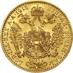 Austria Ducat 1915 Restrike with countermark
