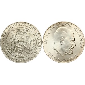 Austria 50 Schilling 1972 & 1973 Lot of 2 coins