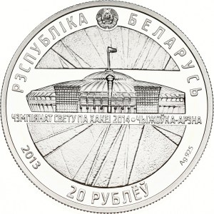 Belarus 20 Roubles 2013 2014 World Ice Hockey Championship