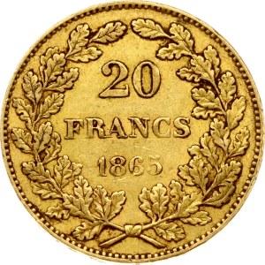Belgium 20 Francs 1865