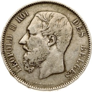 Belgium 5 Francs 1868