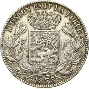 Belgium 5 Francs 1873
