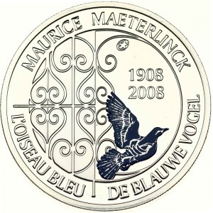 Belgium 10 Euro 2008 100th Anniversary of Maurice Maeterlinck's play 'L'oiseau bleu' - Blue Bird