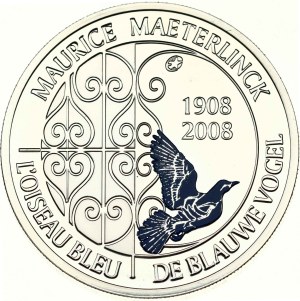 Belgium 10 Euro 2008 100th Anniversary of Maurice Maeterlinck's play 'L'oiseau bleu' - Blue Bird