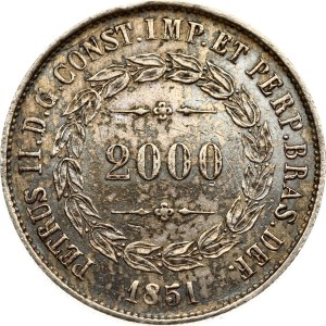 Brazil 2000 Reis 1851