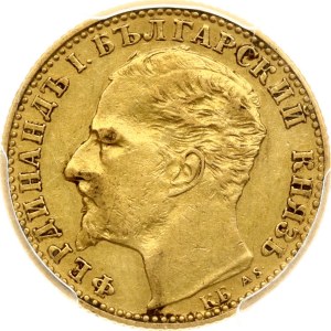 Bulgaria 10 Leva 1894 КБ PCGS AU 50