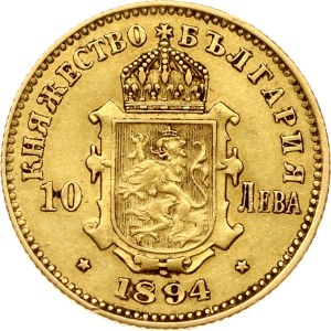 Bulgaria 10 Leva 1894 КБ