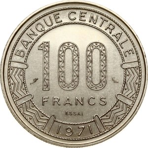Cameroon 100 Francs 1971 Essai