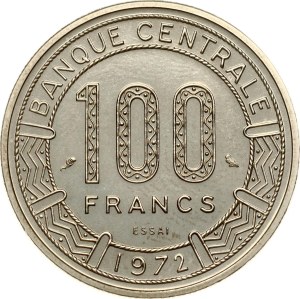 Cameroon 100 Francs 1972 Essai
