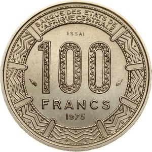 Cameroon 100 Francs 1975 Essai