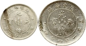 China Kwangtung 10 & 20 Fen ND (1890-1908) Lot of 2 coins