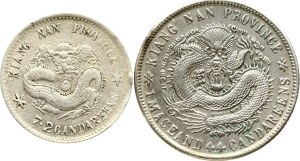 China Kiangnan 10 Fen ND (1898-1905) & 20 Fen ND (1899-1905) Lot of 2 coins