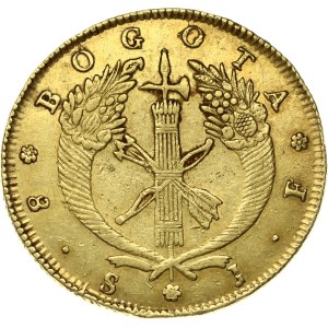 Colombia 8 Escudos 1826 JF