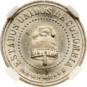 Colombia 2½ Centavos 1881 NGC MS 64
