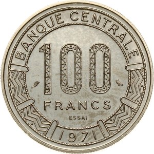 Congo 100 Francs 1971 Essai