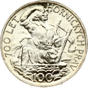 Czechoslovakia 100 Korun 1949 Mining Privileges