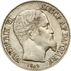 Danish West Indies 5 Cents 1859