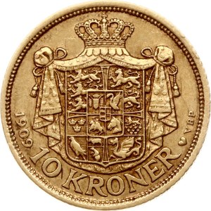 Denmark 10 Kroner 1909 VBP